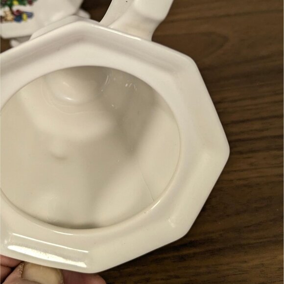 Nikko Classic Christmas Tree Sugar & Creamer Set Japan Vintage - Picture 12 of 13